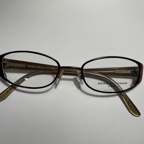 New DANA BUCHMAN Eyeglasses Jonie Burgundy Size 49-19-133 - Picture 15 of 16